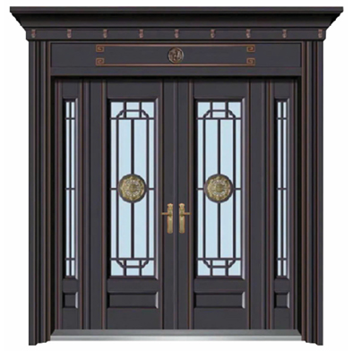 Cửa Thép Vân Gỗ 4 Cánh LUXURY TD4V - 02